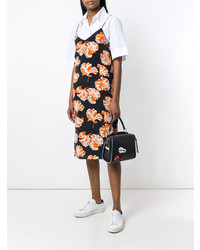 Черная кожаная большая сумка от Bally