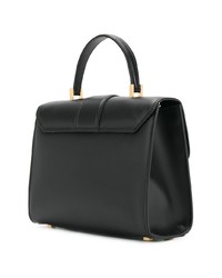 Черная кожаная большая сумка от Visone