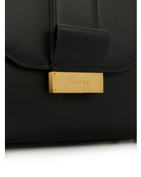 Черная кожаная большая сумка от Visone