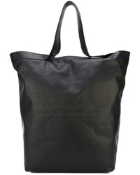 Мужская черная кожаная большая сумка от Ann Demeulemeester