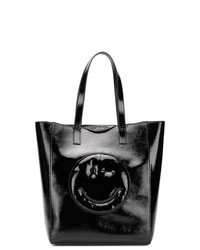 Черная кожаная большая сумка от Anya Hindmarch