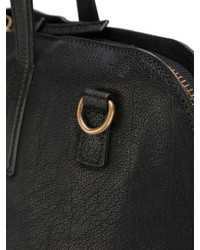 Черная кожаная большая сумка от Officine Creative