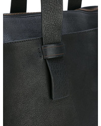 Черная кожаная большая сумка от Officine Creative