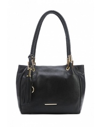 Черная кожаная большая сумка от Artio Nardini