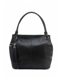 Черная кожаная большая сумка от Artio Nardini