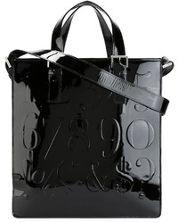 Черная кожаная большая сумка от Assouline