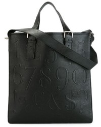 Черная кожаная большая сумка от Assouline