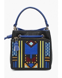 Черная кожаная большая сумка от Baggini