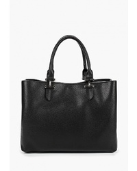 Черная кожаная большая сумка от Baggini