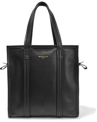Черная кожаная большая сумка от Balenciaga