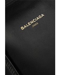 Черная кожаная большая сумка от Balenciaga