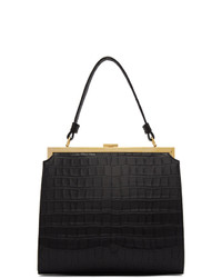 Черная кожаная большая сумка от Mansur Gavriel