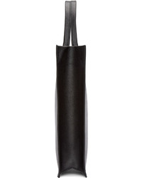 Черная кожаная большая сумка от Versus