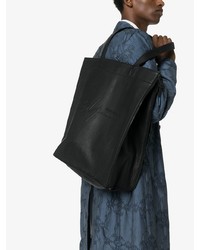 Мужская черная кожаная большая сумка от Yohji Yamamoto
