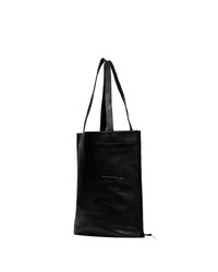 Мужская черная кожаная большая сумка от Yohji Yamamoto