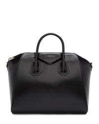 Черная кожаная большая сумка от Givenchy