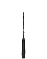 Черная кожаная большая сумка от Jil Sander