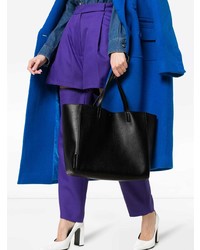 Черная кожаная большая сумка от Stella McCartney