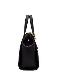 Черная кожаная большая сумка от Gucci