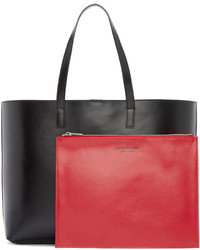 Черная кожаная большая сумка от Junya Watanabe