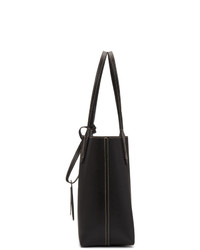 Черная кожаная большая сумка от Gucci