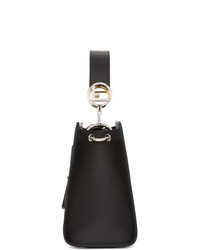 Черная кожаная большая сумка от Fendi