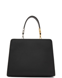 Черная кожаная большая сумка от Fendi