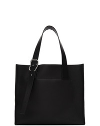 Мужская черная кожаная большая сумка от Loewe