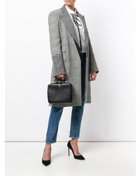 Черная кожаная большая сумка от MARK CROSS