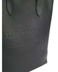 Мужская черная кожаная большая сумка от Burberry