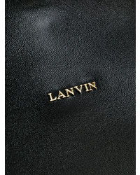 Черная кожаная большая сумка от Lanvin