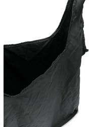 Мужская черная кожаная большая сумка от Jil Sander