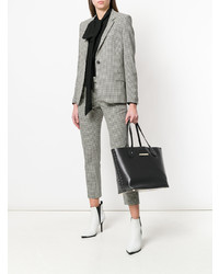 Черная кожаная большая сумка от Marc Ellis