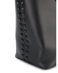 Черная кожаная большая сумка от Marc Ellis