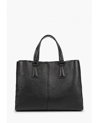 Черная кожаная большая сумка от Dimanche