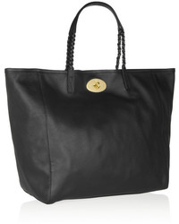 Черная кожаная большая сумка от Mulberry
