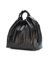 Черная кожаная большая сумка от The Row