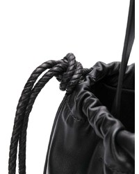 Черная кожаная большая сумка от Aesther Ekme