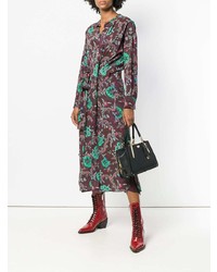 Черная кожаная большая сумка от Coach