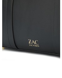 Черная кожаная большая сумка от Zac Zac Posen