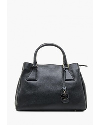 Черная кожаная большая сумка от Edmins