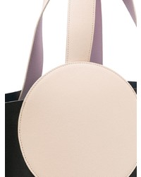 Черная кожаная большая сумка от Roksanda