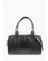 Черная кожаная большая сумка от Esse