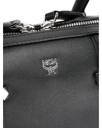 Черная кожаная большая сумка от MCM