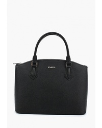 Черная кожаная большая сумка от Fiato