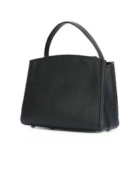 Черная кожаная большая сумка от Valextra