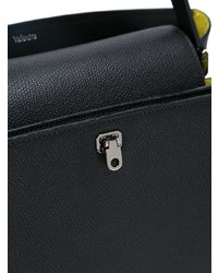 Черная кожаная большая сумка от Valextra