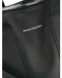 Мужская черная кожаная большая сумка от Alexander McQueen