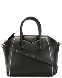 Черная кожаная большая сумка от Givenchy