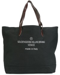 Черная кожаная большая сумка от Golden Goose Deluxe Brand